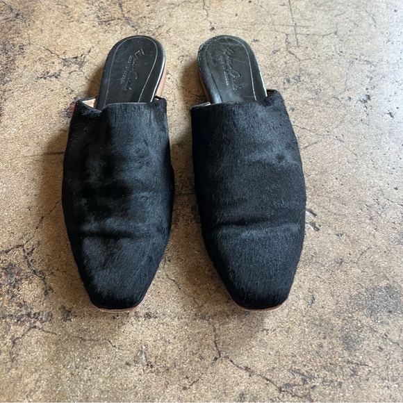 Eva Credo black pony hair mule slides - Picture 2 of 10